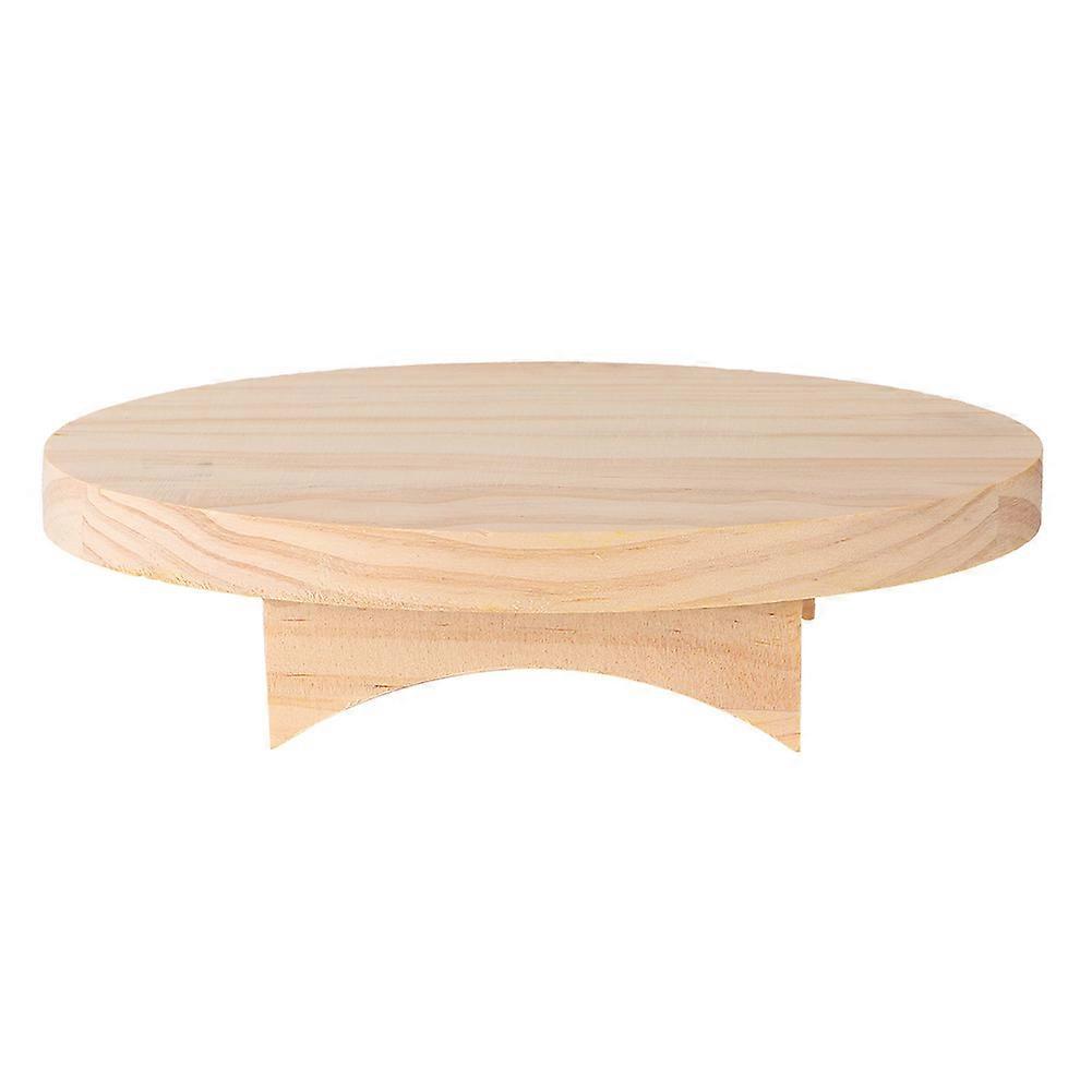 Solid Wood Mini Stool and Table Sunglasses Eyeglass Display Stand Holder(Oval Table)
