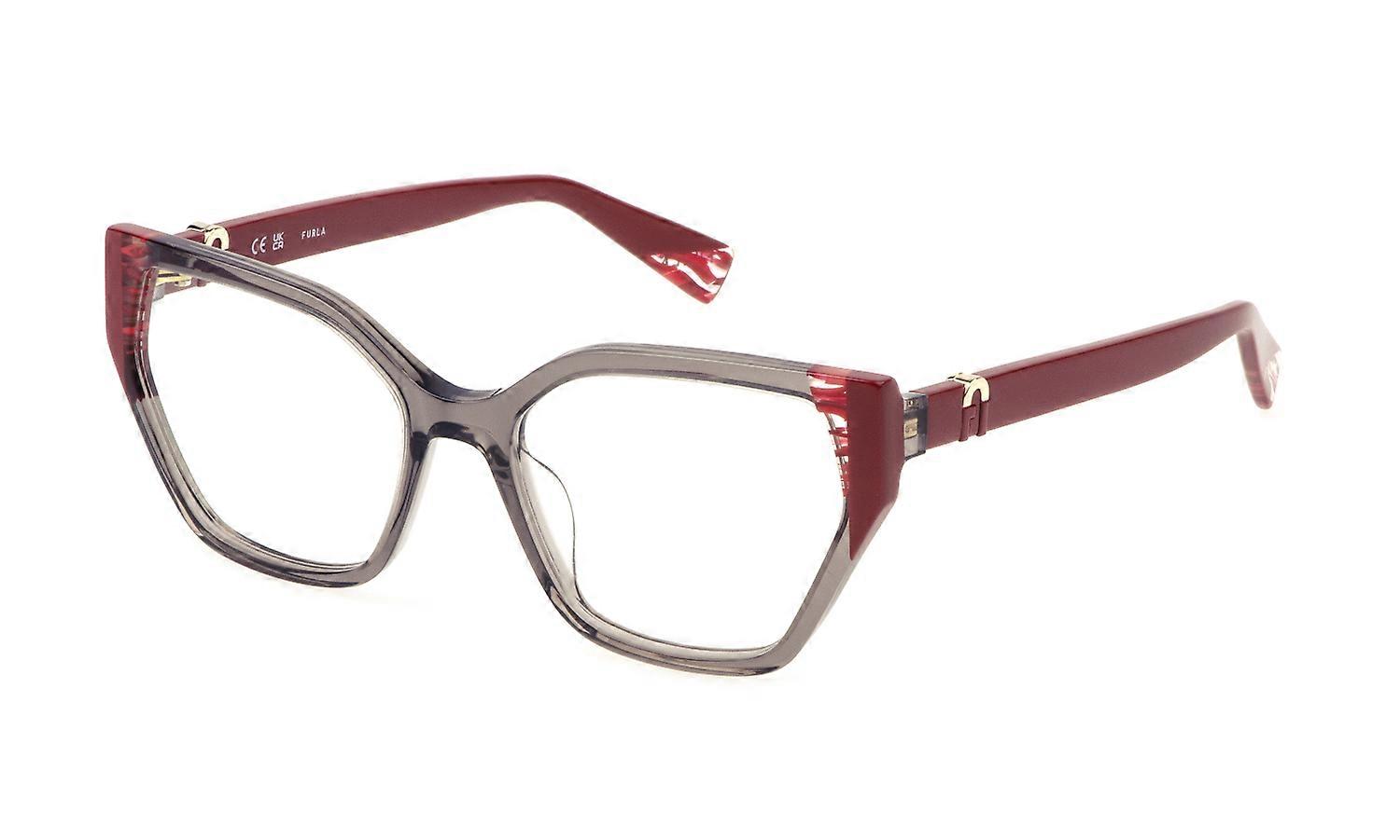 Eyewear Frames Furla VFU761V 098Z Grey Transparent 54/18/135 WOMAN