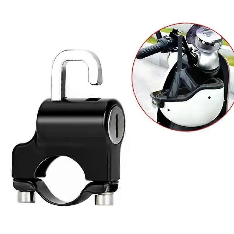 1 Set Motorcycle Helmet Security Lock Anti Theft Universal Motorbike Scooter Street Bike Handlebar Part Helmet Lock with 2 Keys