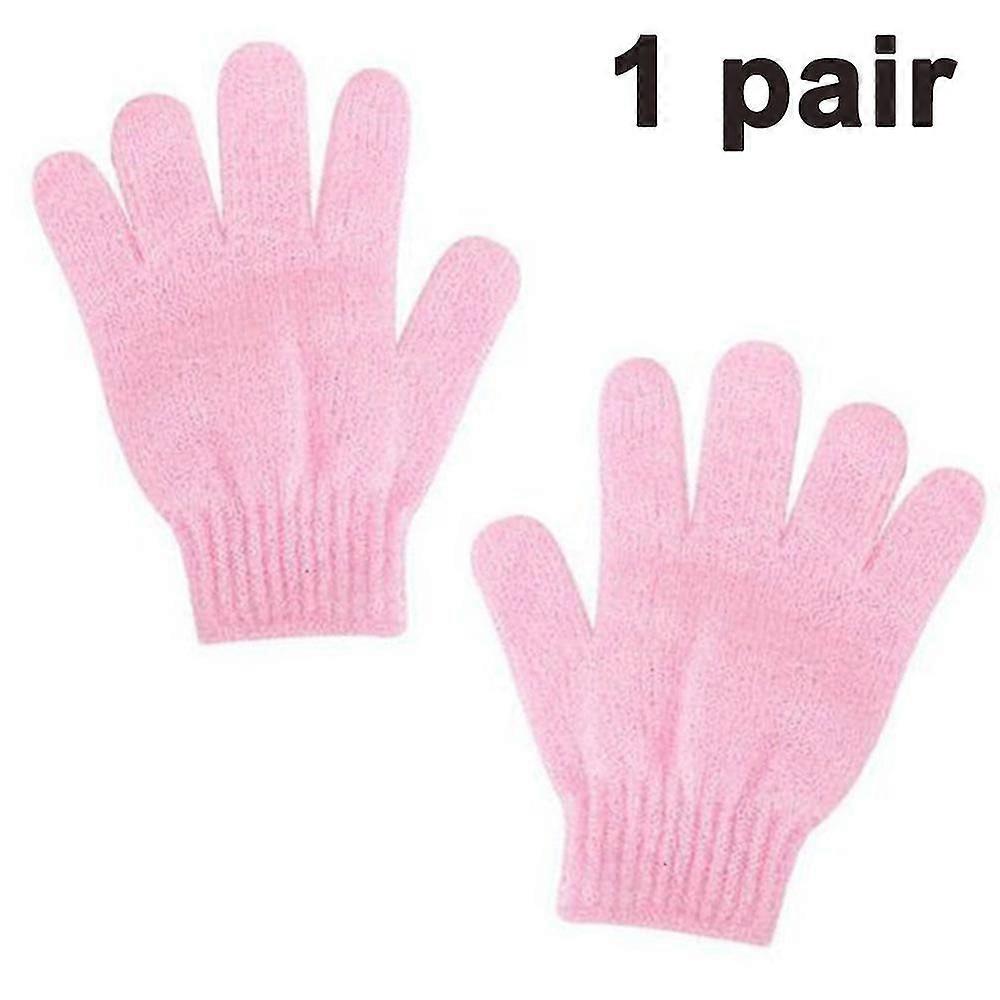 Gants de bain exfoliants  double texture pour douche, spa, gommages corporels