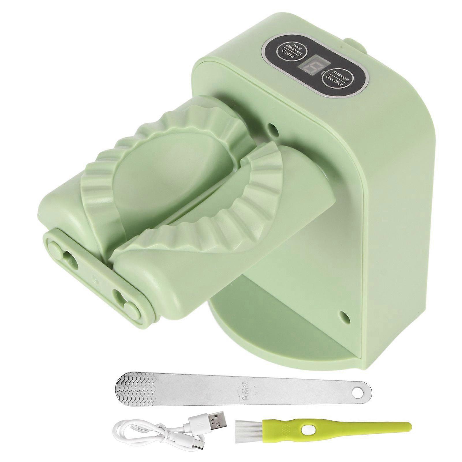 Electric Dumpling Maker Machine Automatic Easy Dumpling Machine with Spoon Brush Household Automatic Dumpling Wrapper Tool