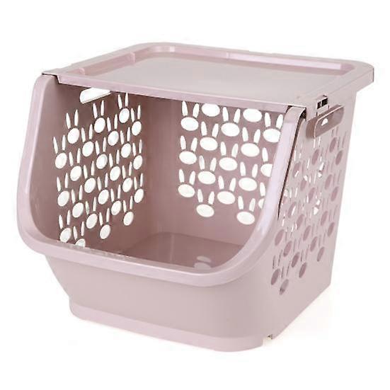 1 Set Storage Rack Stackable Bedroom Supply PP Kitchen Vegetable Fruit Organizer Shelf Practical Sundries Storage PP