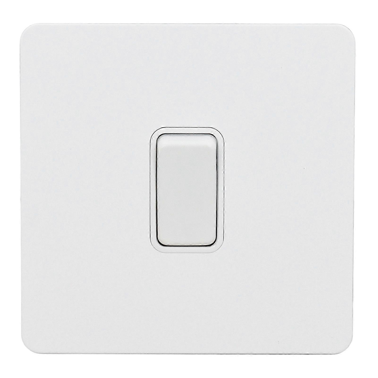 Button Plate Switch Pure White Color Stainless Steel Home Button Plate Switch AC250V