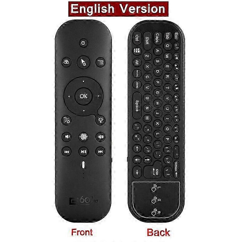 G60s Pro Air Mouse Wireless Voice Remote Control 2.4g Bluetooth Dual Mode Ir Learning With Backlit For Computer Tv Box Projector - Remote Control - Al