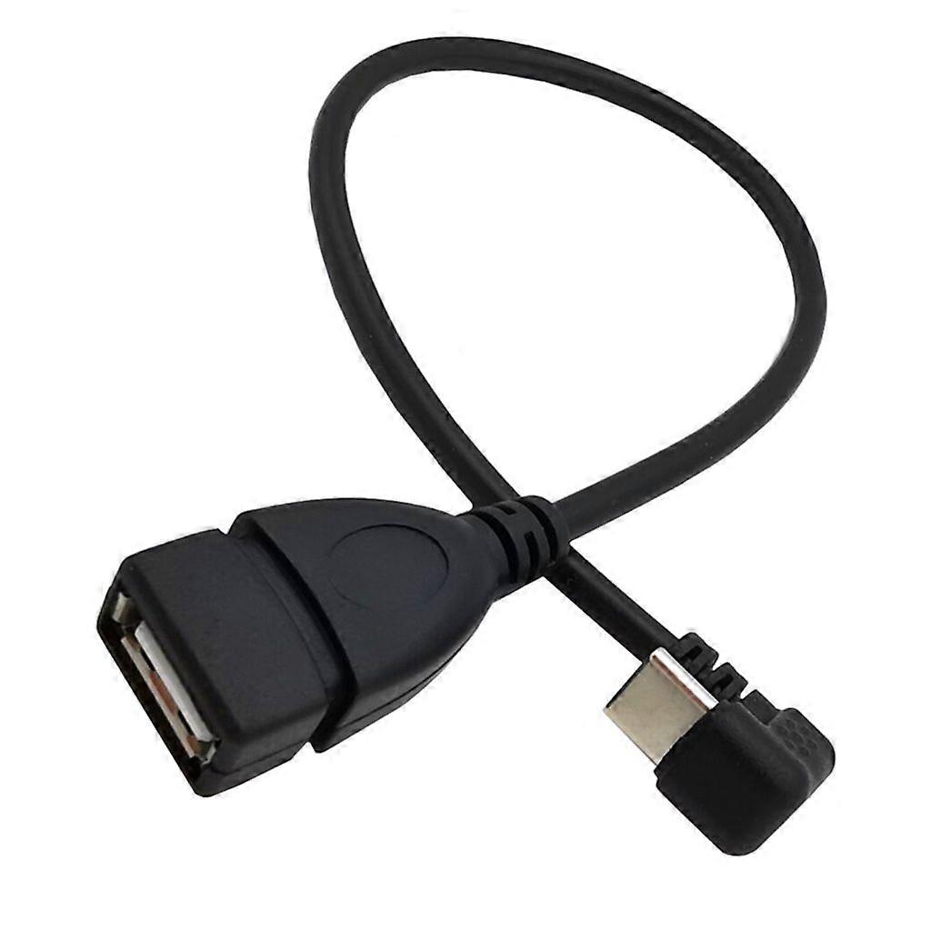30cm USB to Type C 180 Bend Connector Cable Cord 20W Quick Charging Data Sync