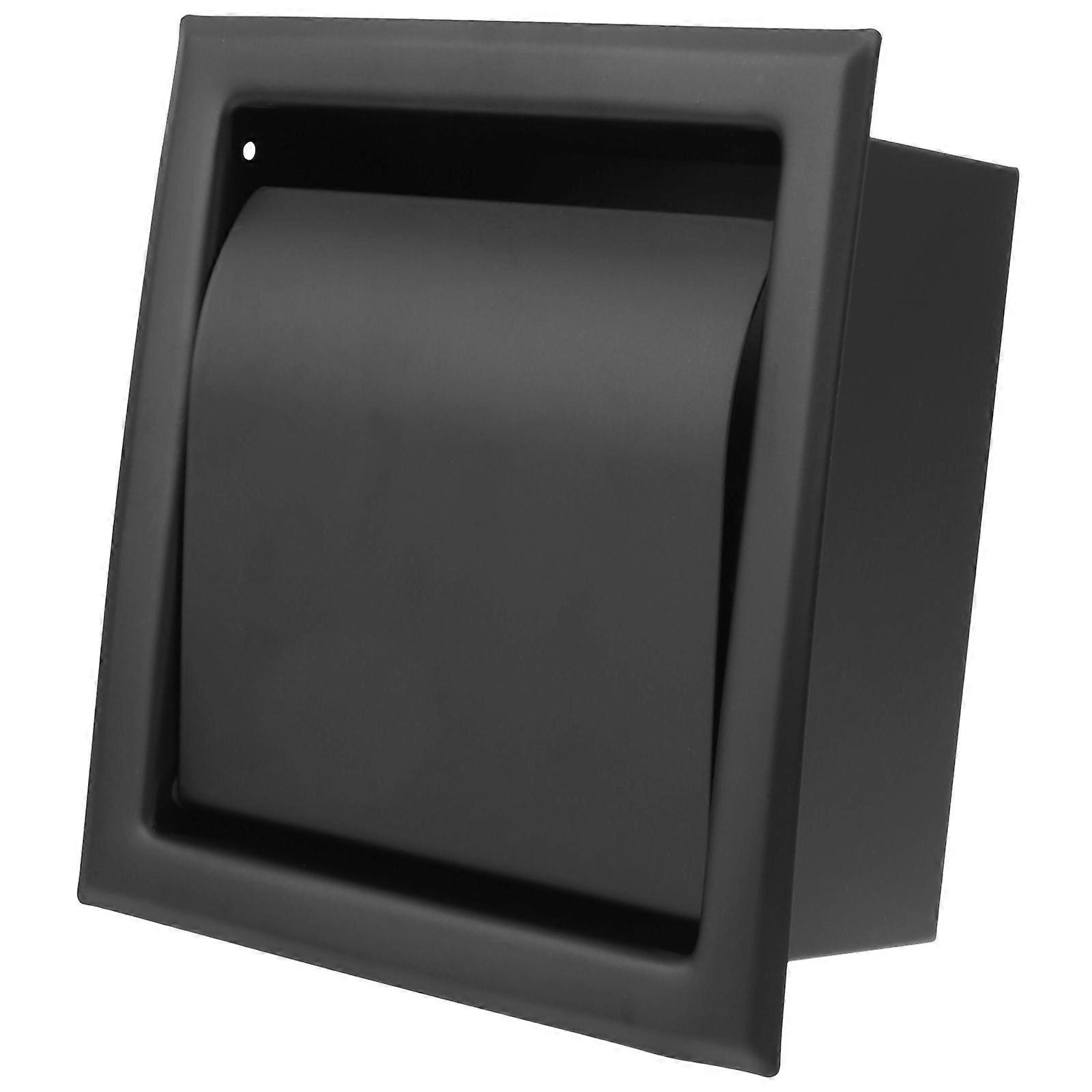 1pc Creative Roll Paper Stand Practical Paper Holder Embedded-in Tissue Rack (Black)