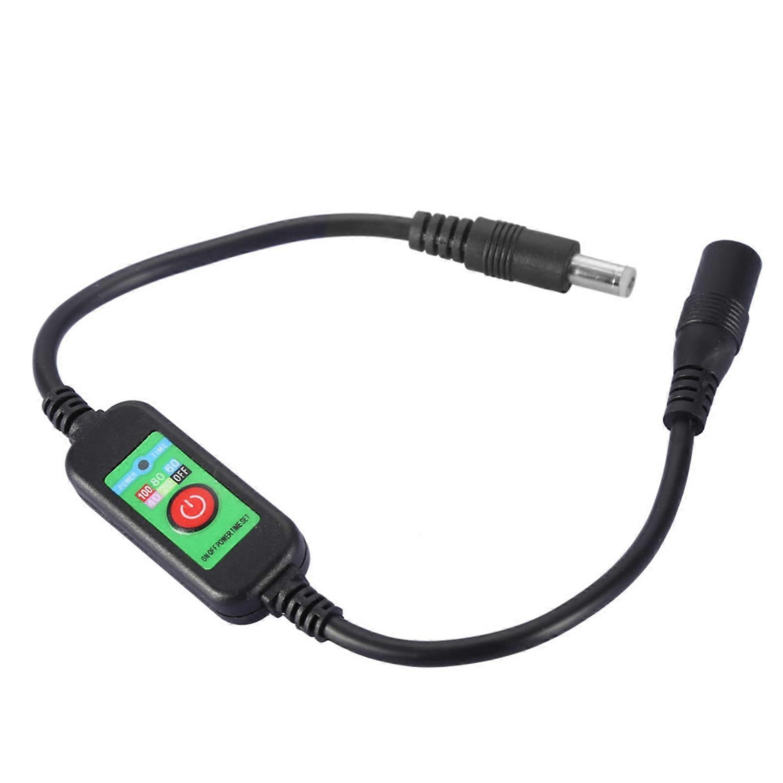 Qukaim tat Digital Temperature Control Switch, DC 5V-15V Electric Tat Controller for Heated Vests, Gloves, and Pet Belts, E5C2-R Analog Rheostat,