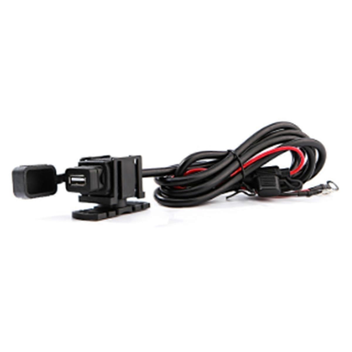 USB Charger Adapter with Inline Fuse Waterproof USB Motorcycle Socket 5V 2.1A USB Power Outlet 1.83