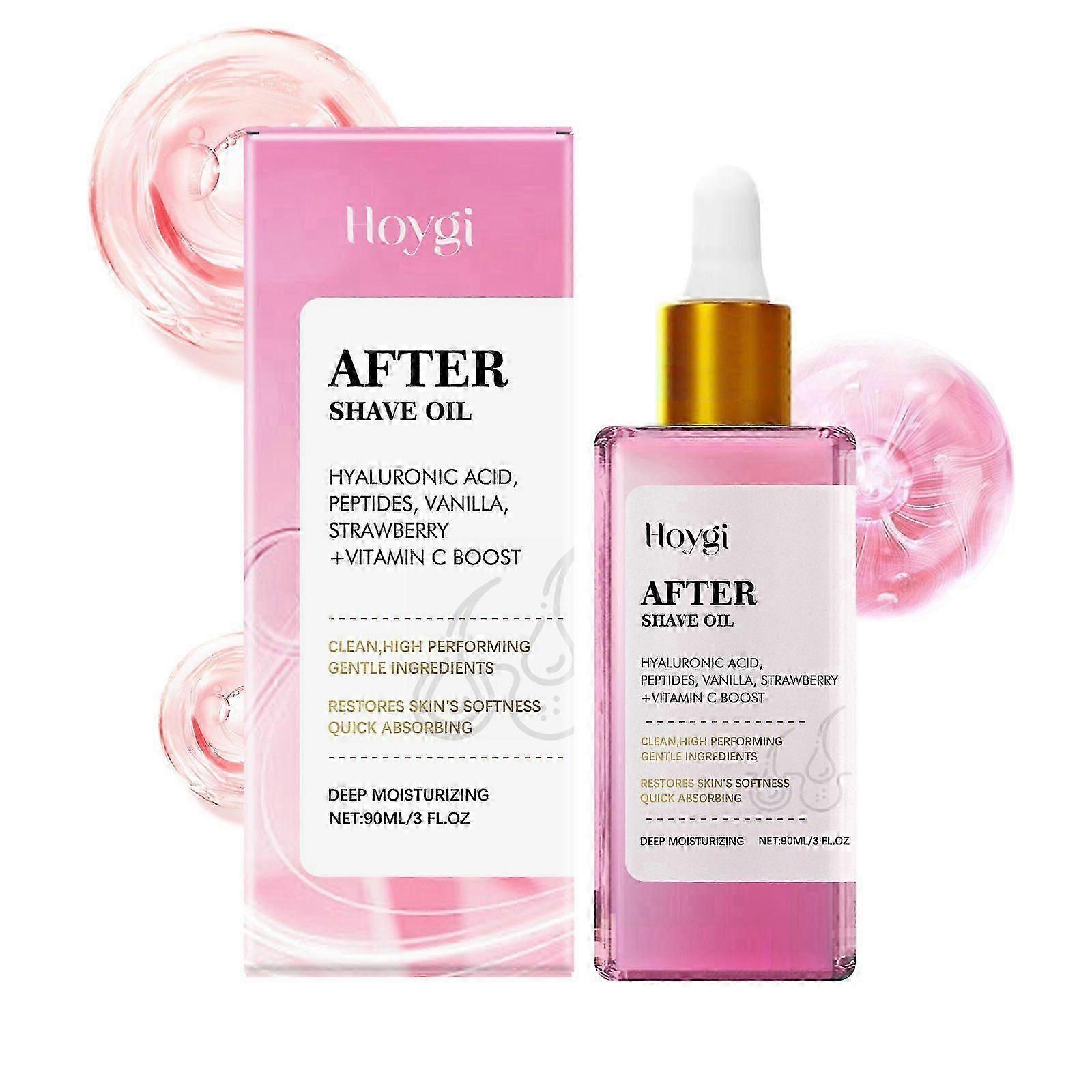 Strawberry Vanilla After Shave Oil for Smooth Skin, Soft Serve After Shave Oil, After Shave Oil Strawberry, Prevent Ingrown Hairs & Dryness
