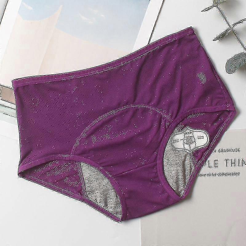 3pcs Waist Menstrual Underwear Pants Large Size Front And Rear Leak Proofwomen Period Panties