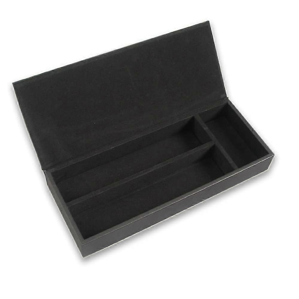 Multifunctional Leather Pencil Case For School With Multiple Compartments Zipper Closure