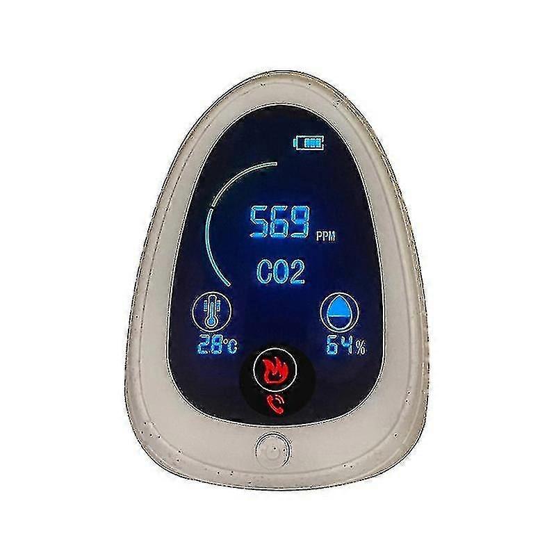 Portable Co2 Monitor Indoor Gas Smoke Sensor Meter Detector