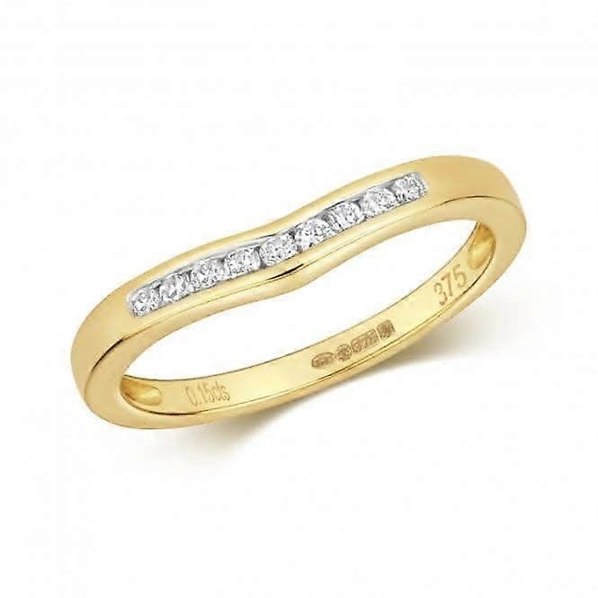 Diamond Jewellery 9ct Soft Wishbone Gold Rings RD384