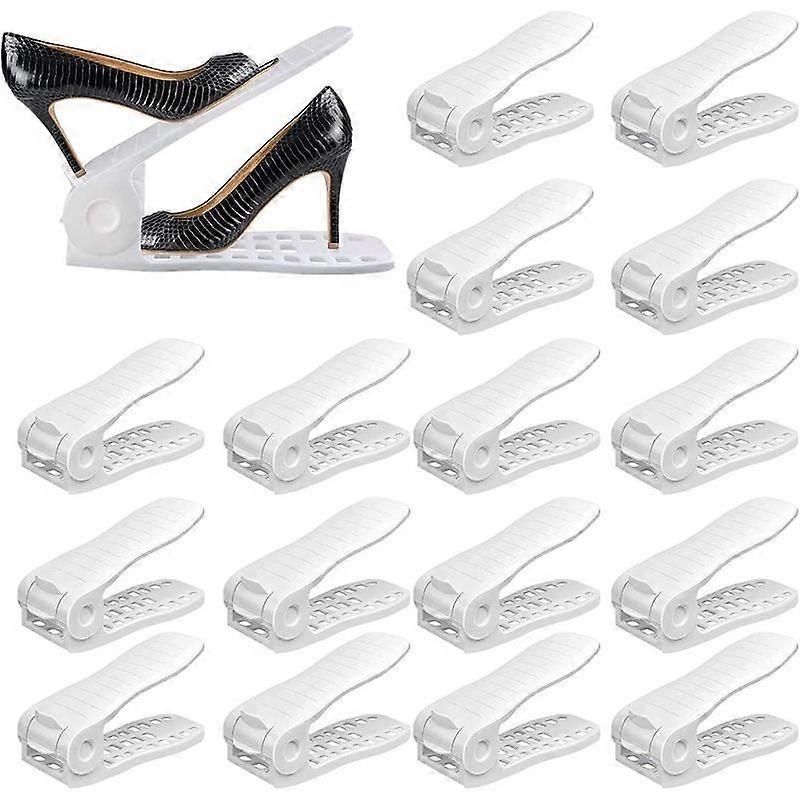 Aisiting 16pcs Shoe Slot Organiser Height Adjustable