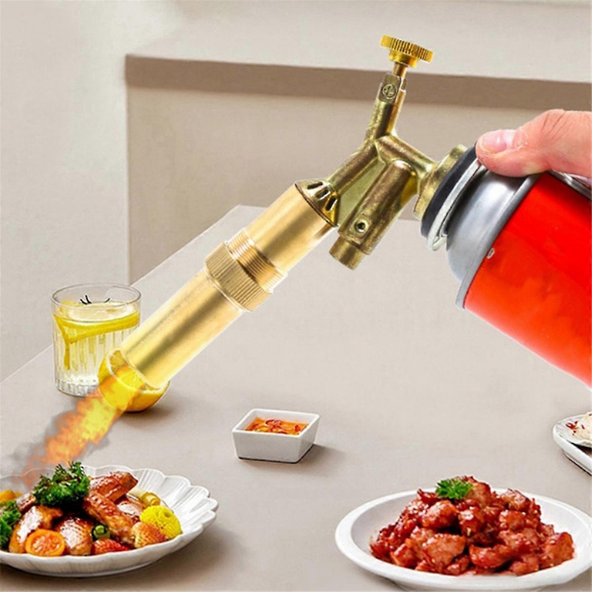 Welding Torch Gas Burner Flame Tool Blower Pure Copper Gas Welding Supplies Barbecue Auto Ignition K