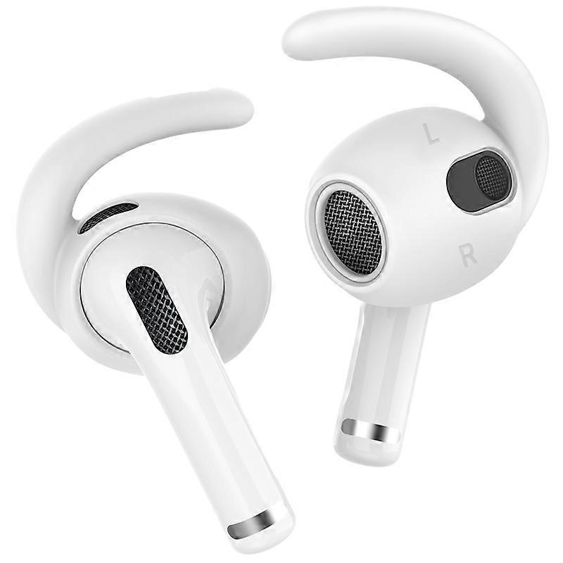 3 Pair Sport Ear Hooks for Apple Silicone Ear Grip Holder-White