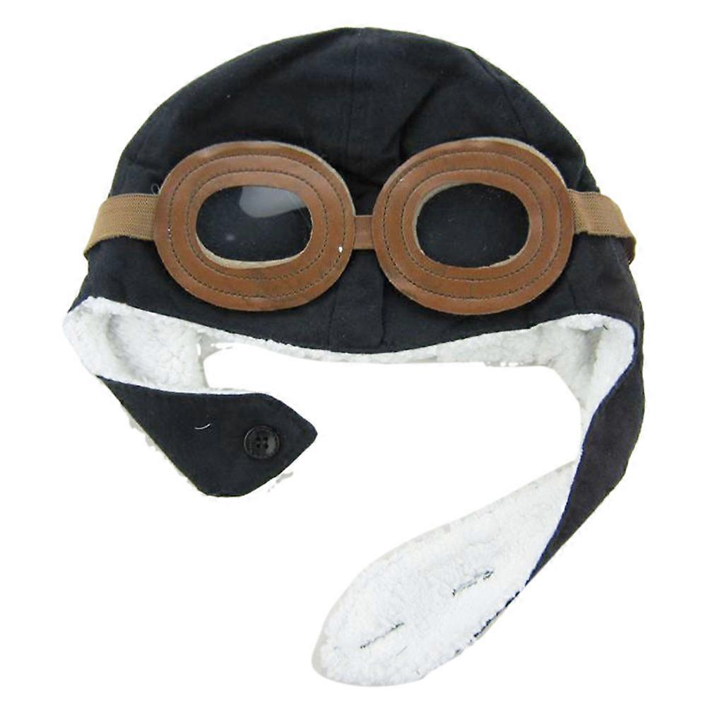 Pilot Fleece Warm Hat Winter Windproof Hat with Earmuffs for Kids