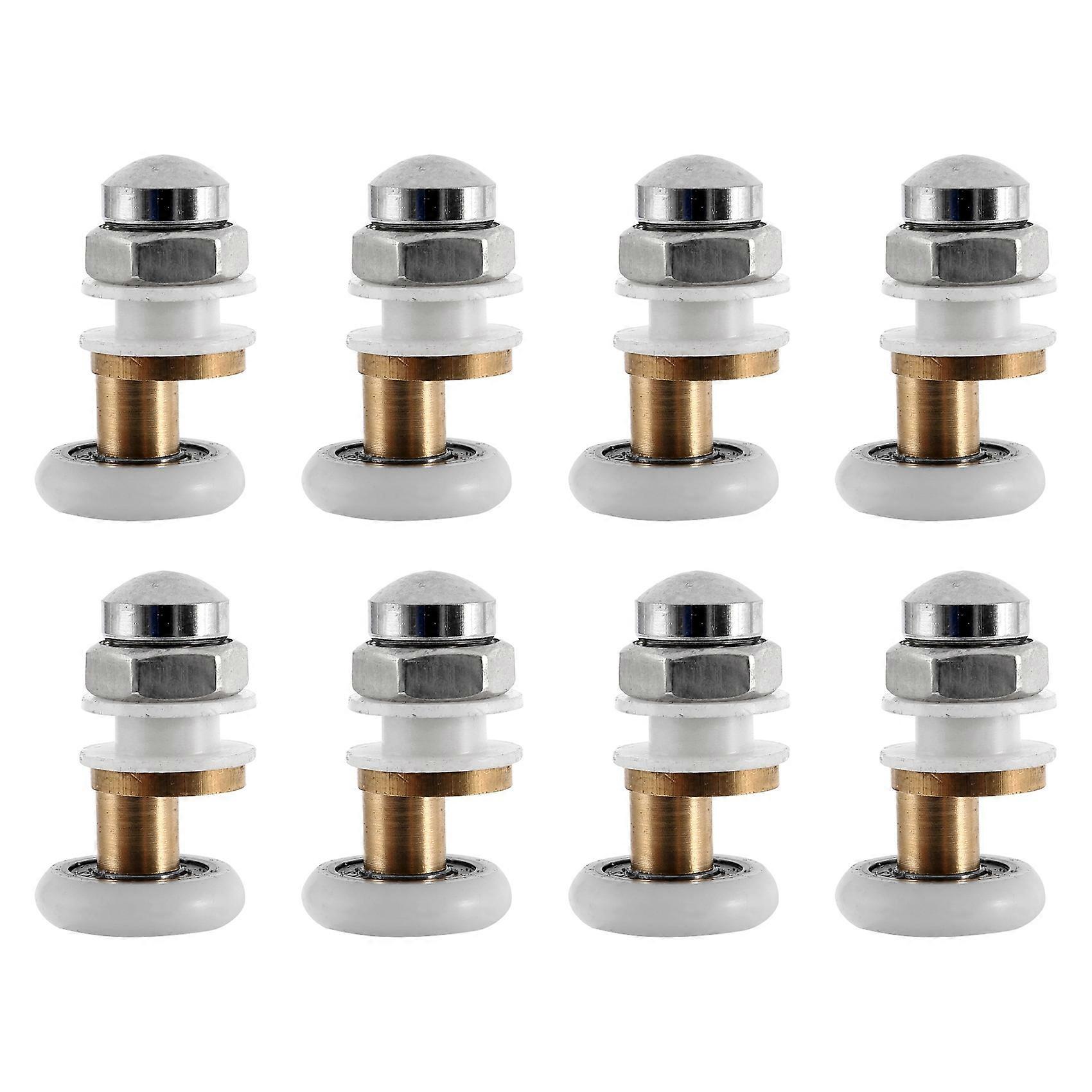 8PCS 20mm Shower Door Rollers for the Bathroom Glass Sliding Door Pulleys Wheels Ultra-Quiet Shower