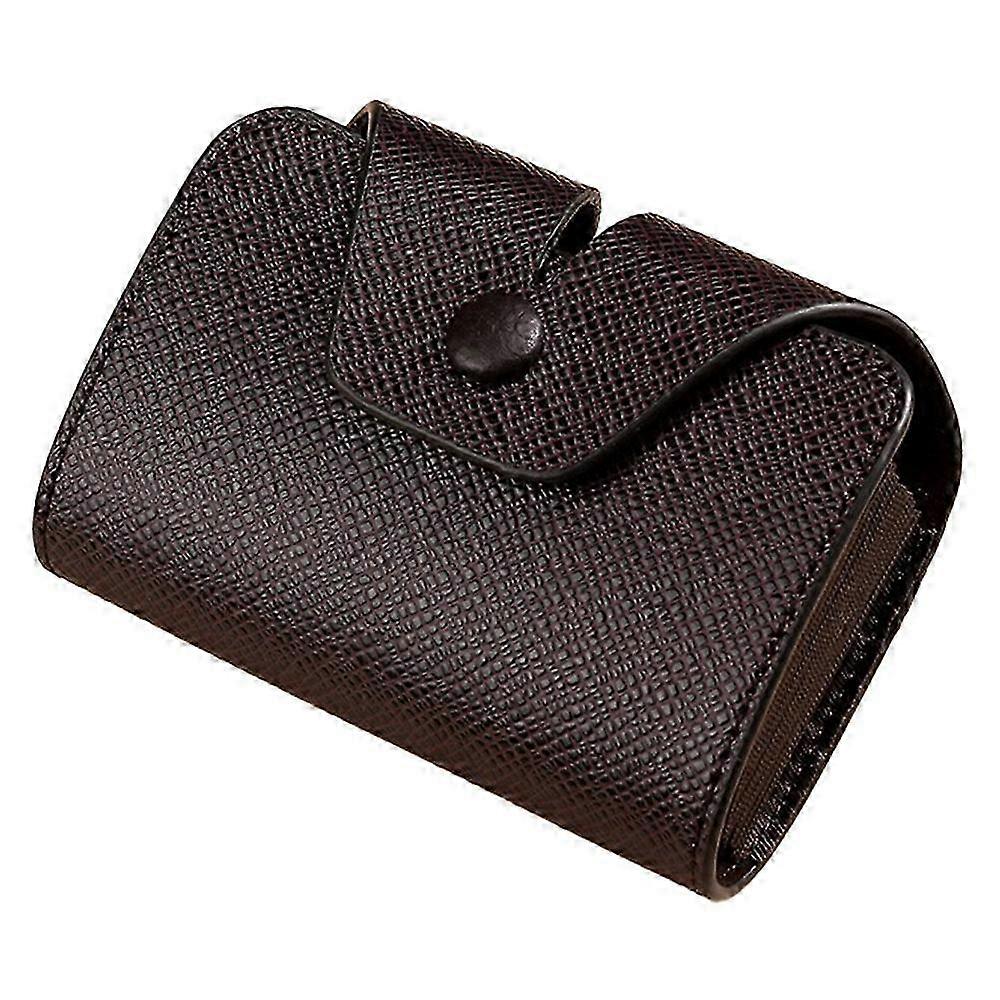 Multi-Function Card Holder Accordion Style Wallet 9 Card Slots 2 Utility Pockets Horizontal Design