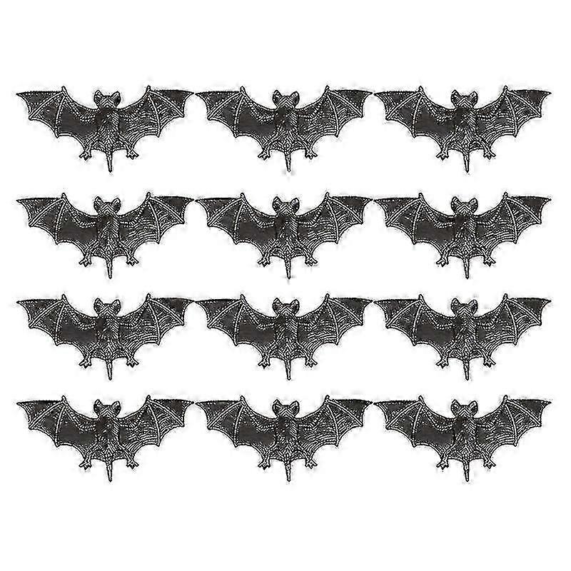 12pcs Halloween Bat Decor For Halloween Decorations