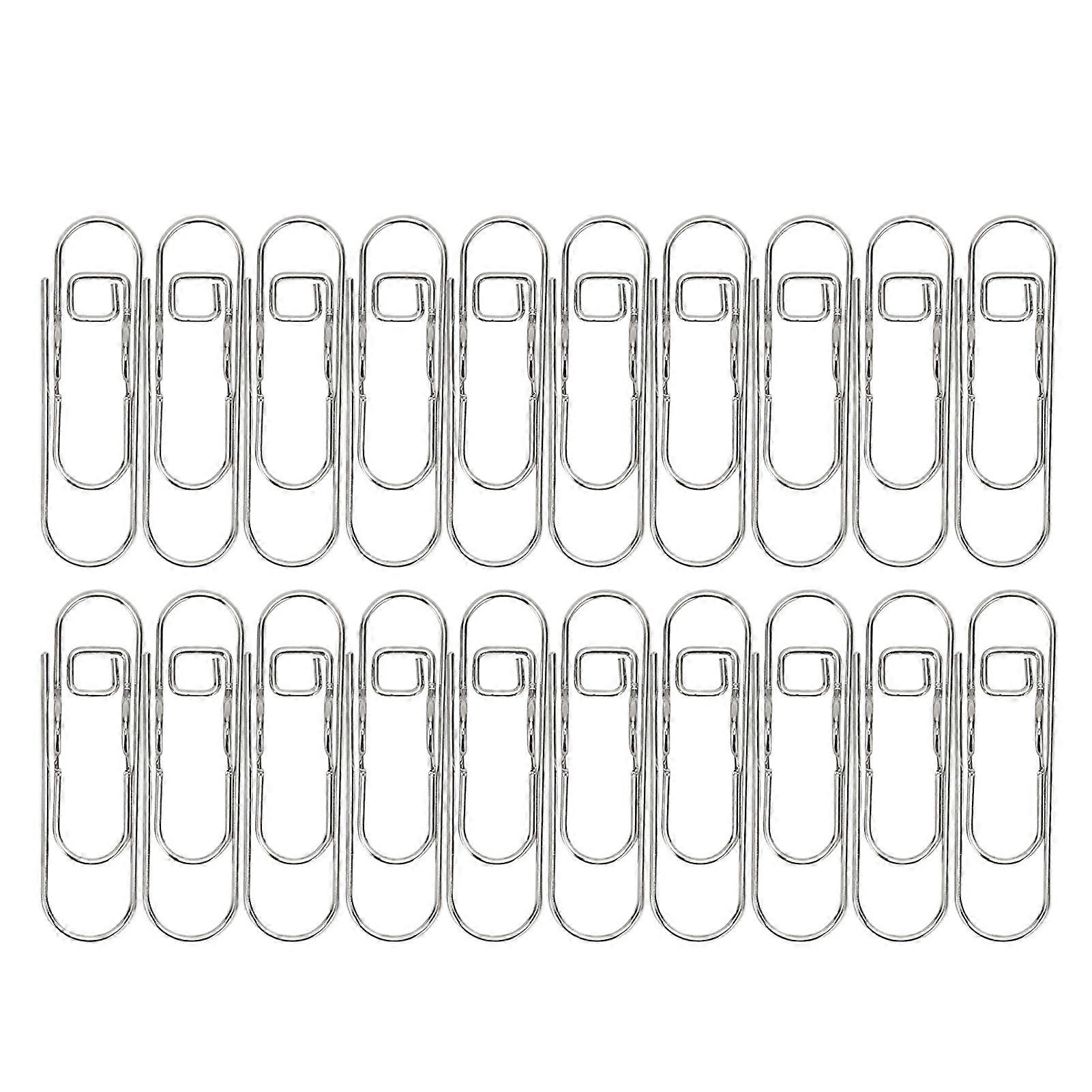 20PCS Metal Pen Clips Electroplated Rustproof Multifunctional Pen Holder Clips Paper Clip Stationery Tool for Notebooks