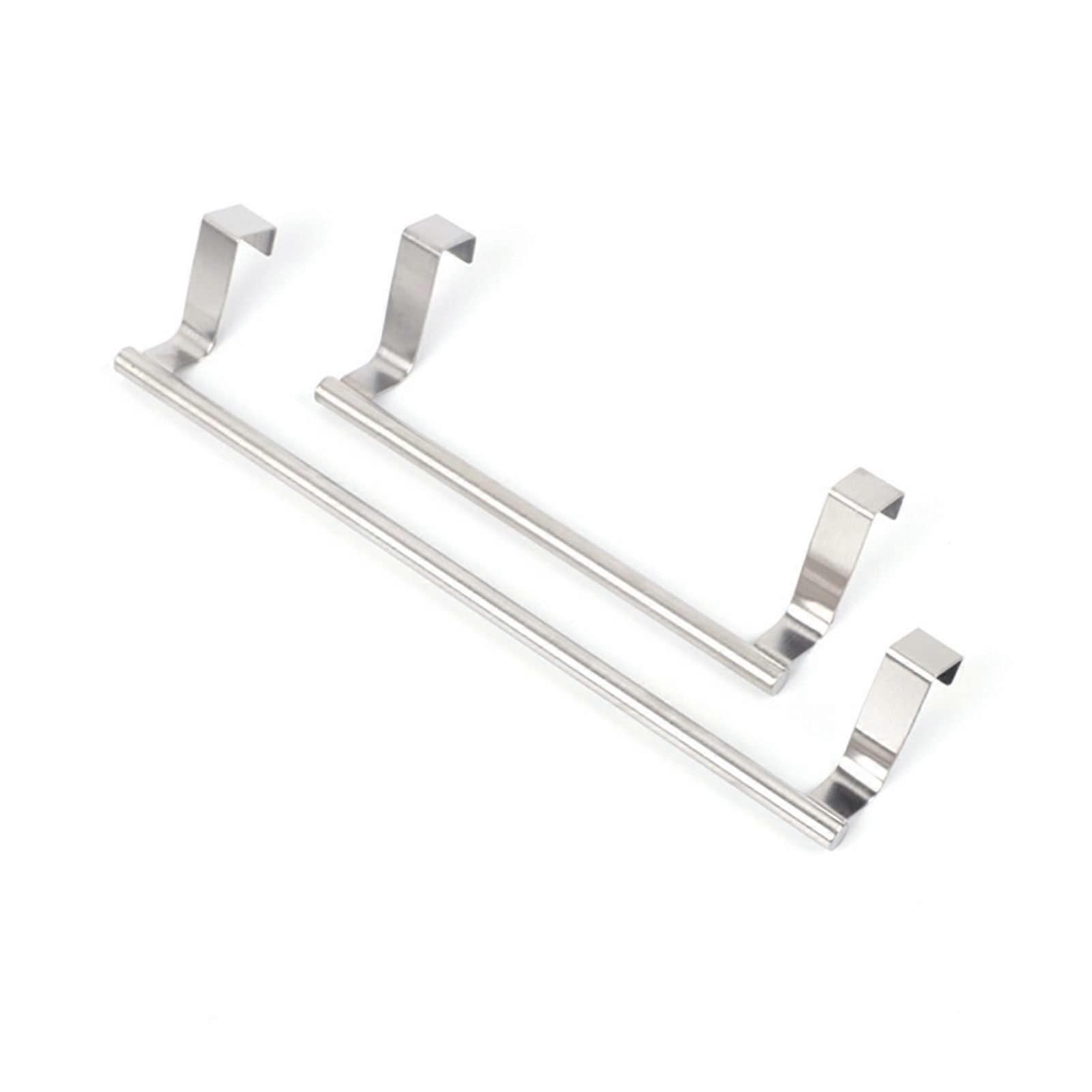 Bathroom Towel Rack 2-Piece Set Shelf For Kitchen Cabinet Hanger Storage