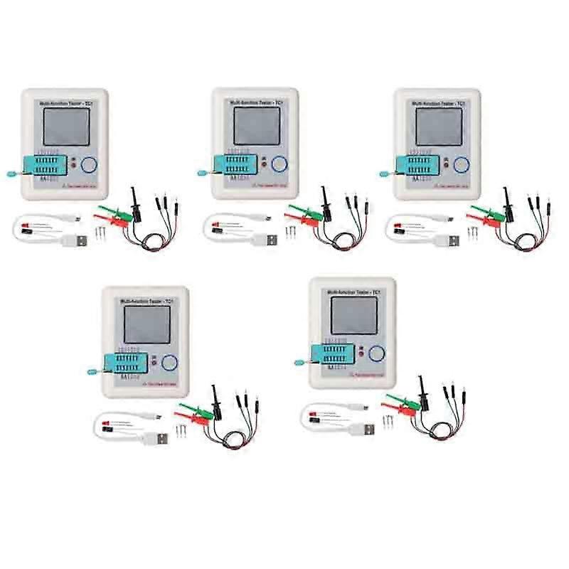 5PCS LCR-TC1 Multi Functional Digital Transistor Tester Compact LCR Meter Diodes Resistors Capacitors