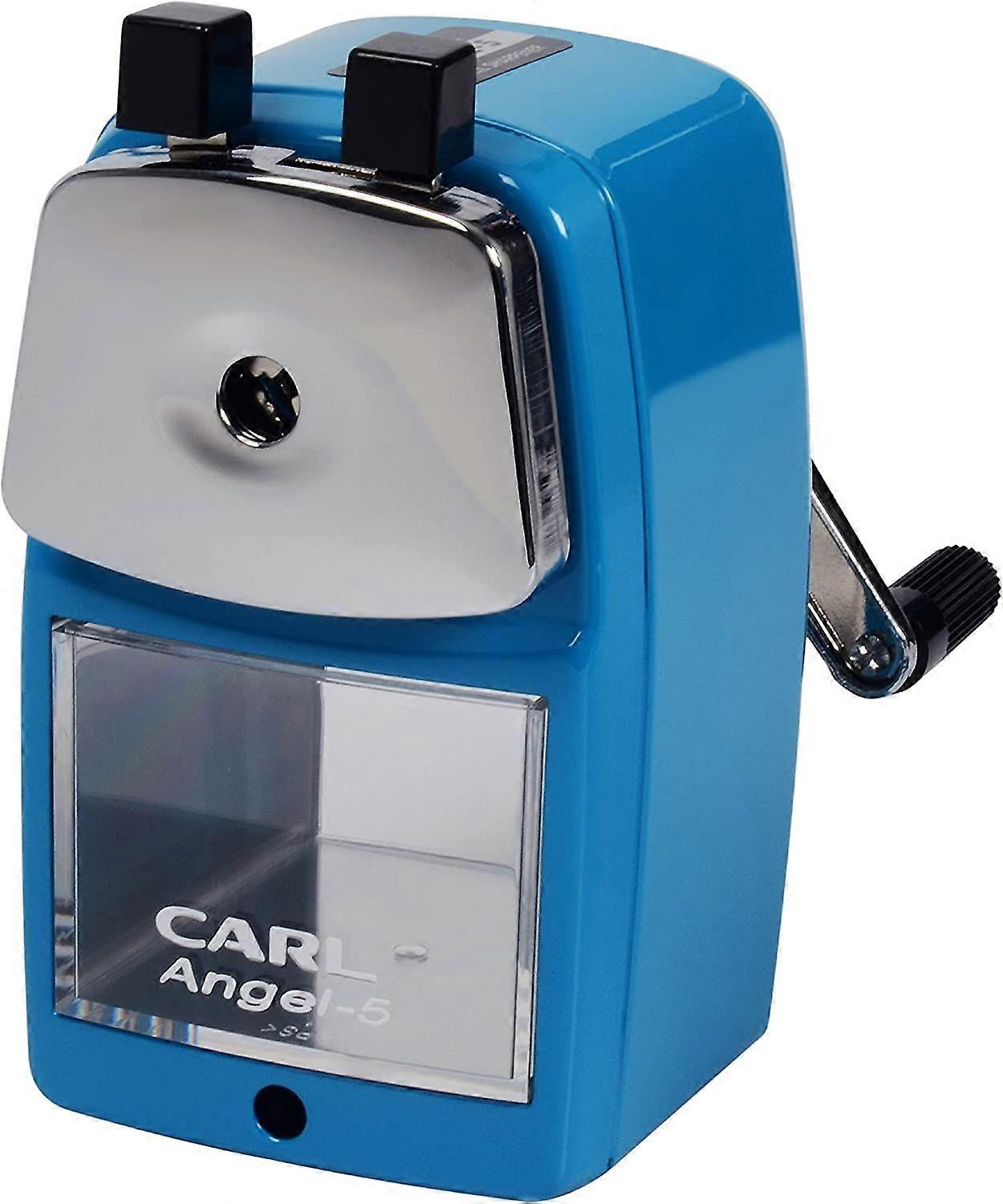 Manual Pencil Sharpener with Metal Table Mount,Quiet for The Classroom, Home & Office, Blue