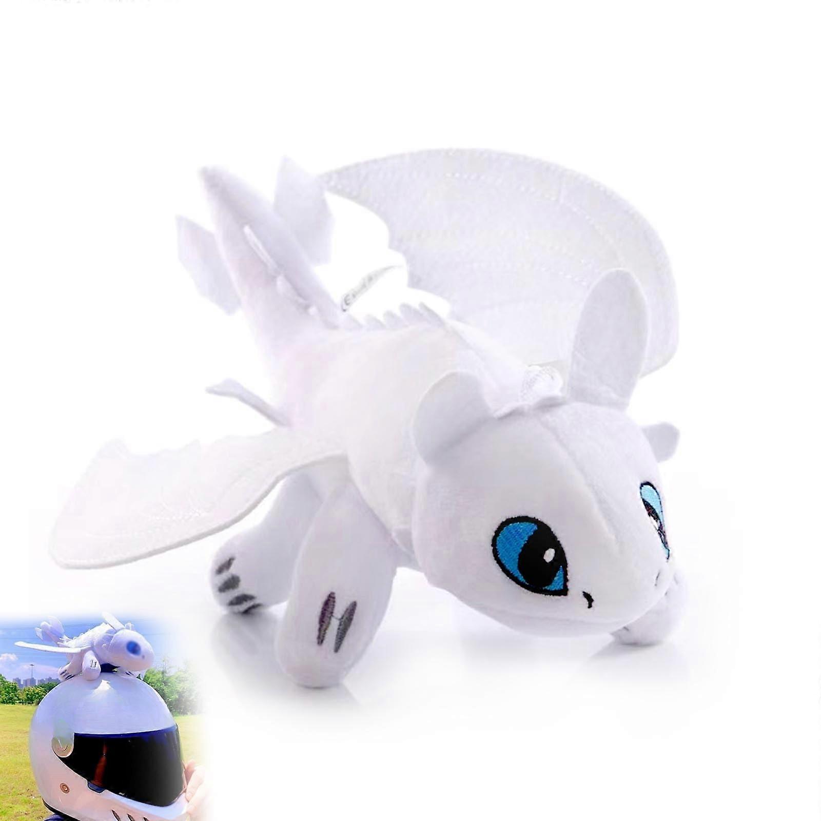 Dragon Vehicle Accessories with Movable Wings, Toothless Dragon Doll and Helmet, Compatible with Toy Models and Collectibles