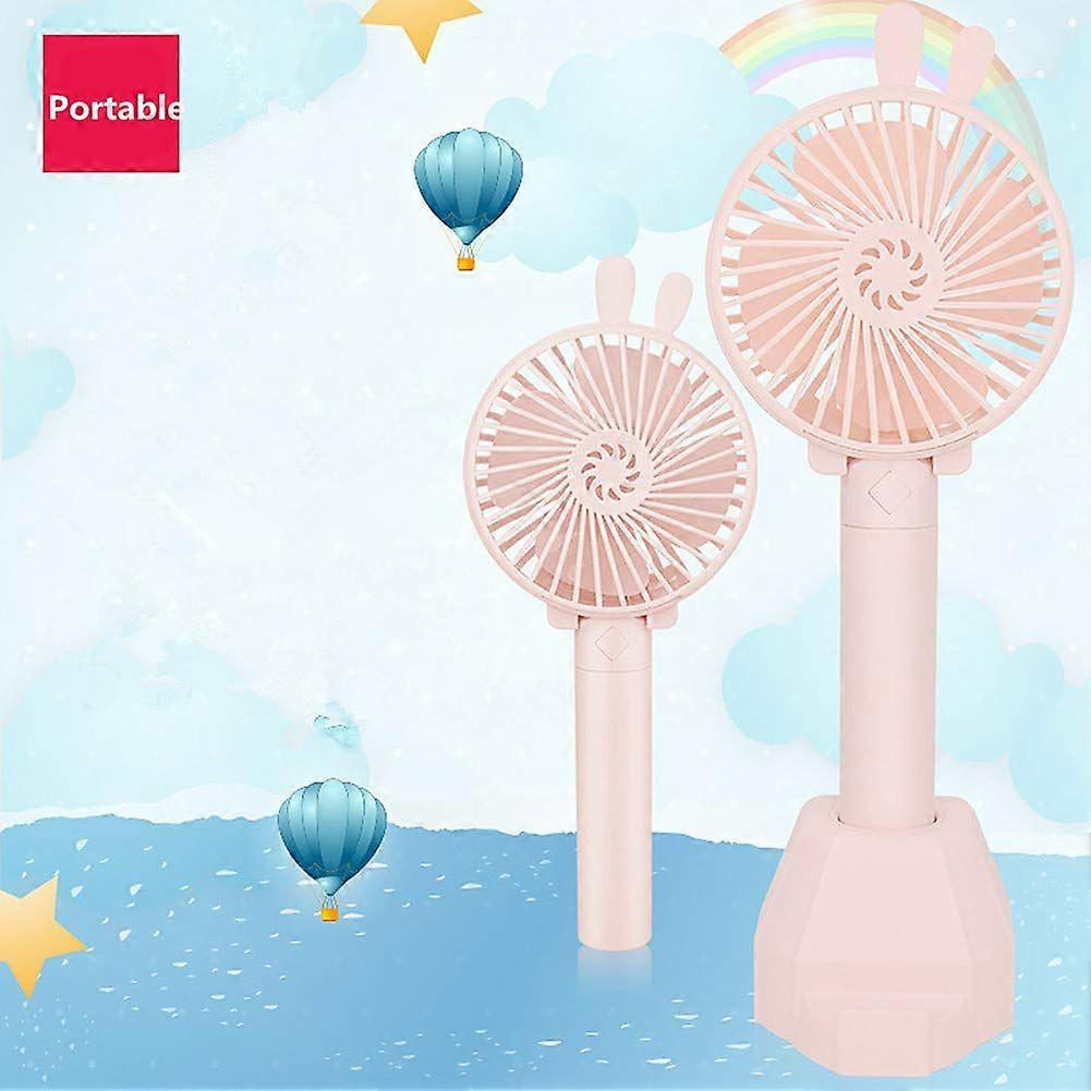 Ventilatore portatile portatile (rosa)