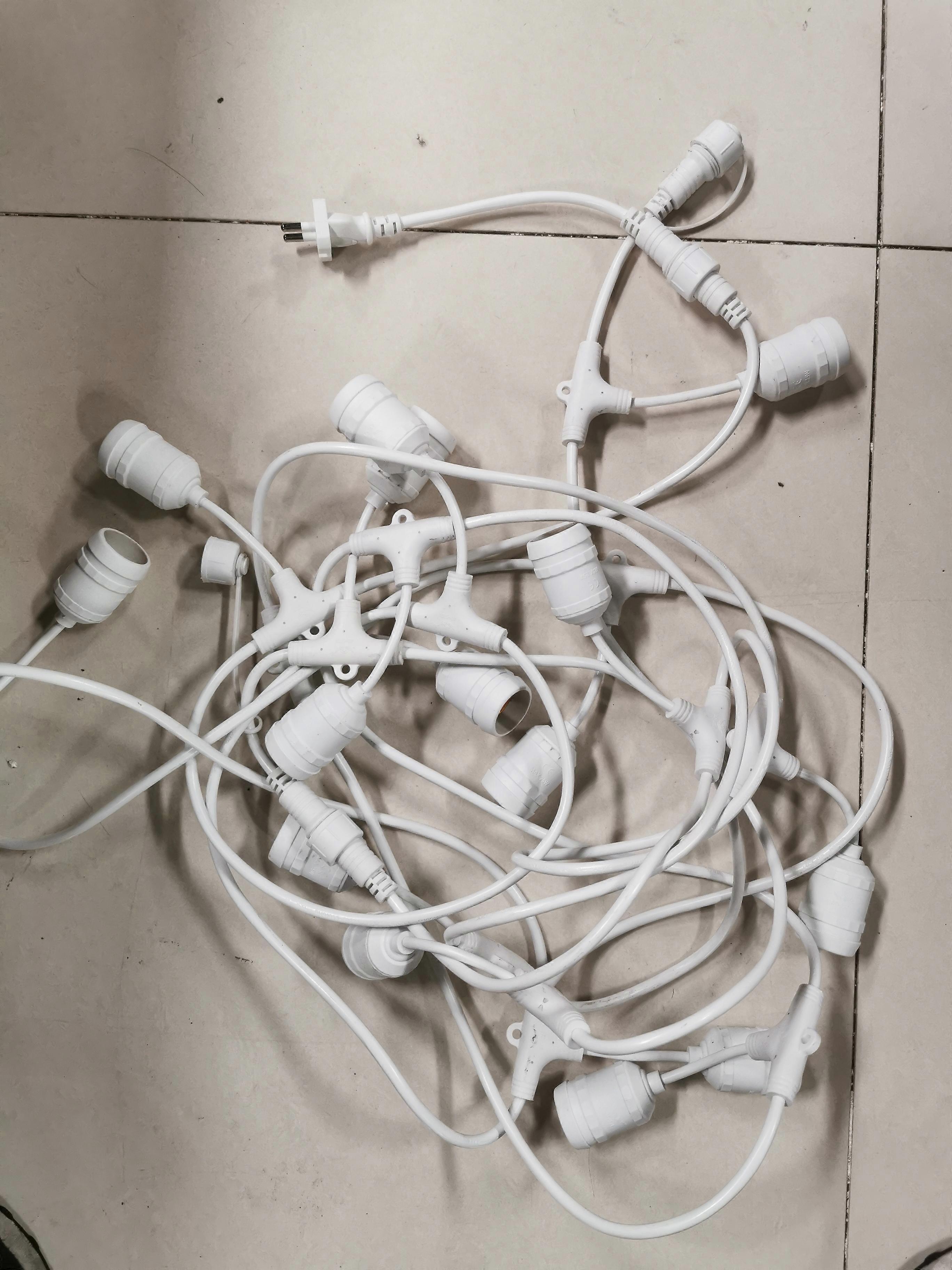 For Neoglint Outdoor String Lights 33.6ft With E27 Led Bulbs Socket Waterproof Hanging