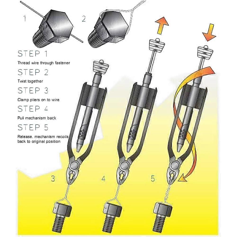Handheld 6inch Aircraft Safety Pliers Professional Structure Machinery Hand Tool Stainless Steel Fuse Wire Spring Return Twisting Plier