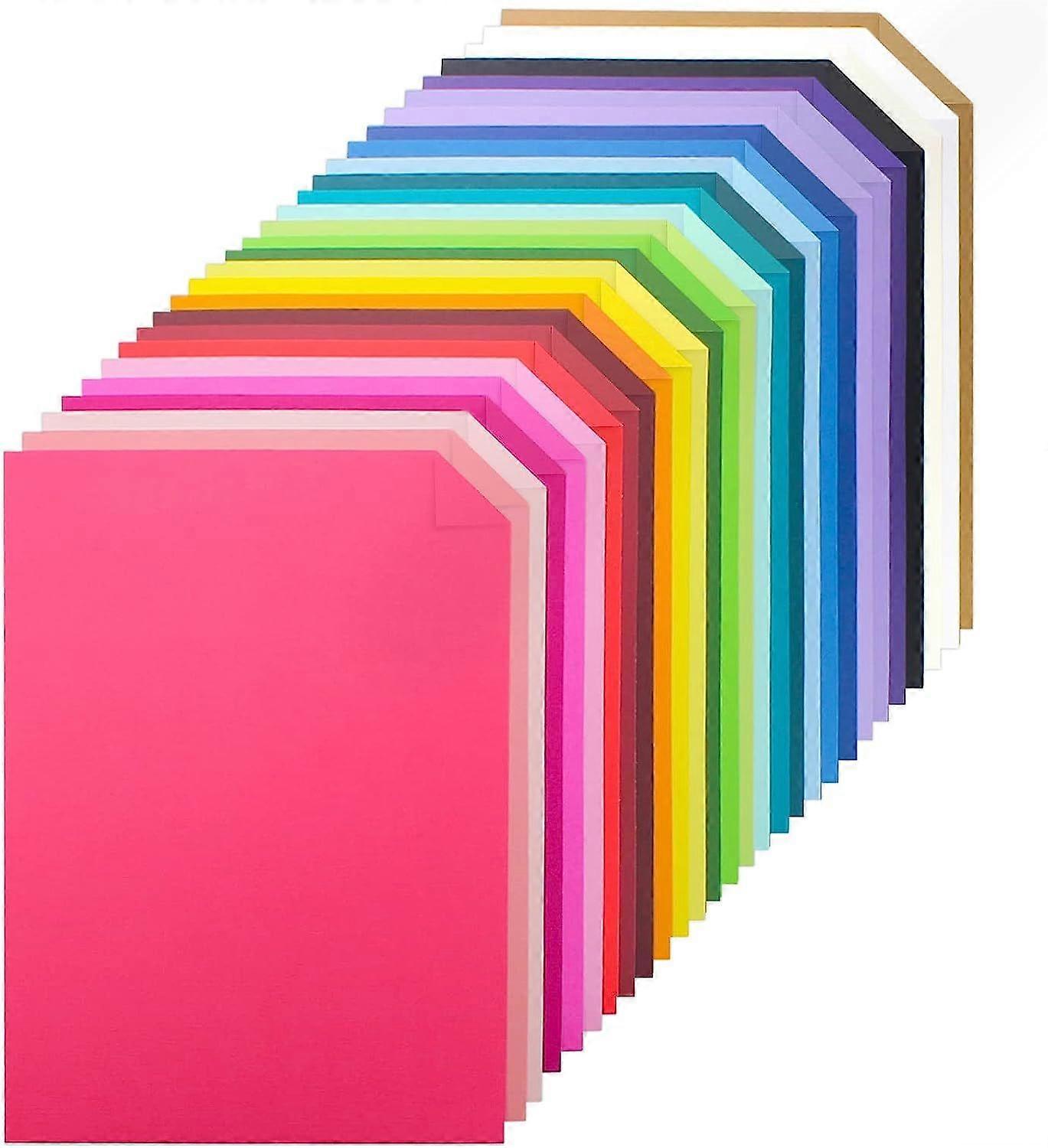 60 sheets Color , 28 Assorted Colors 250gsm A4 Size, Double Sided Printed  Paper, Premium