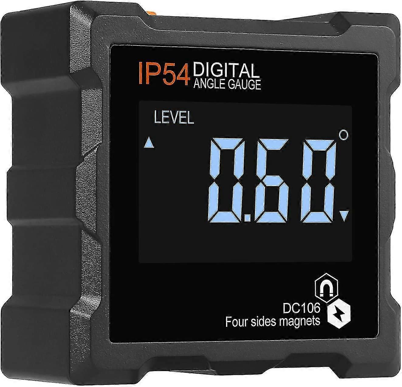 4 * 90 Digital Inclinometer Protractor With Auto Flip Function Ip54 Waterproof Digital Magnetic Level