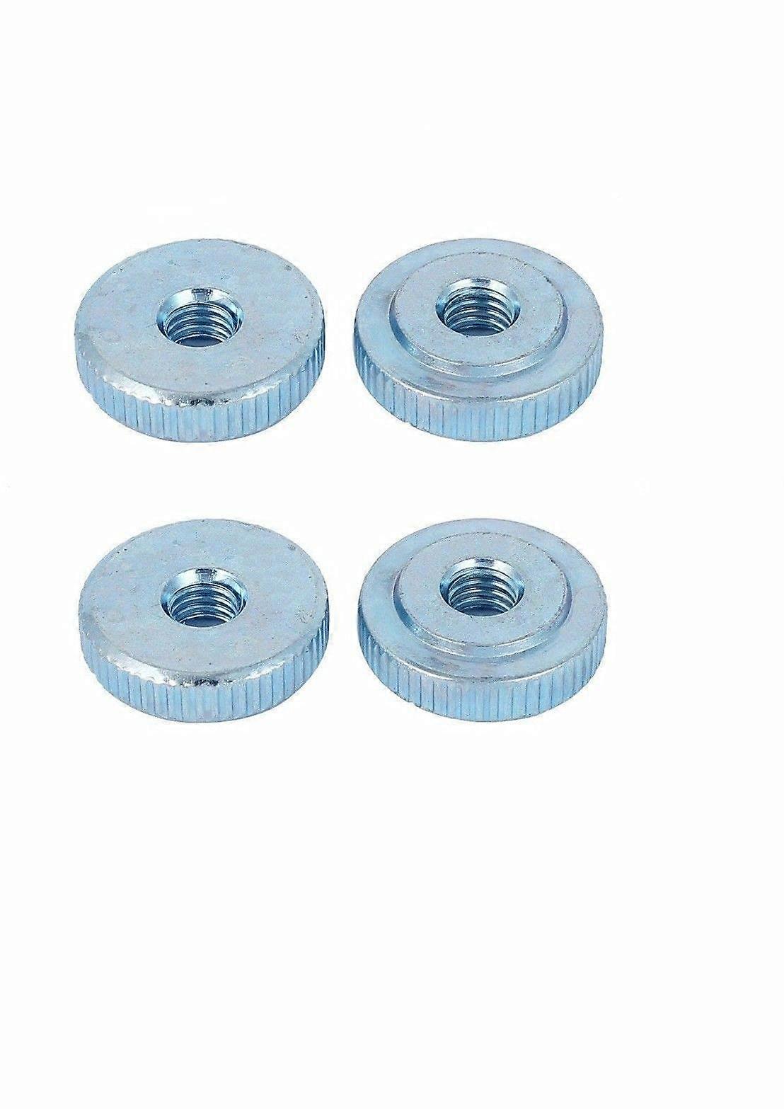4 QT M6 Thread Carbon Knurled Steel Flat Thumb Nuts HQ
