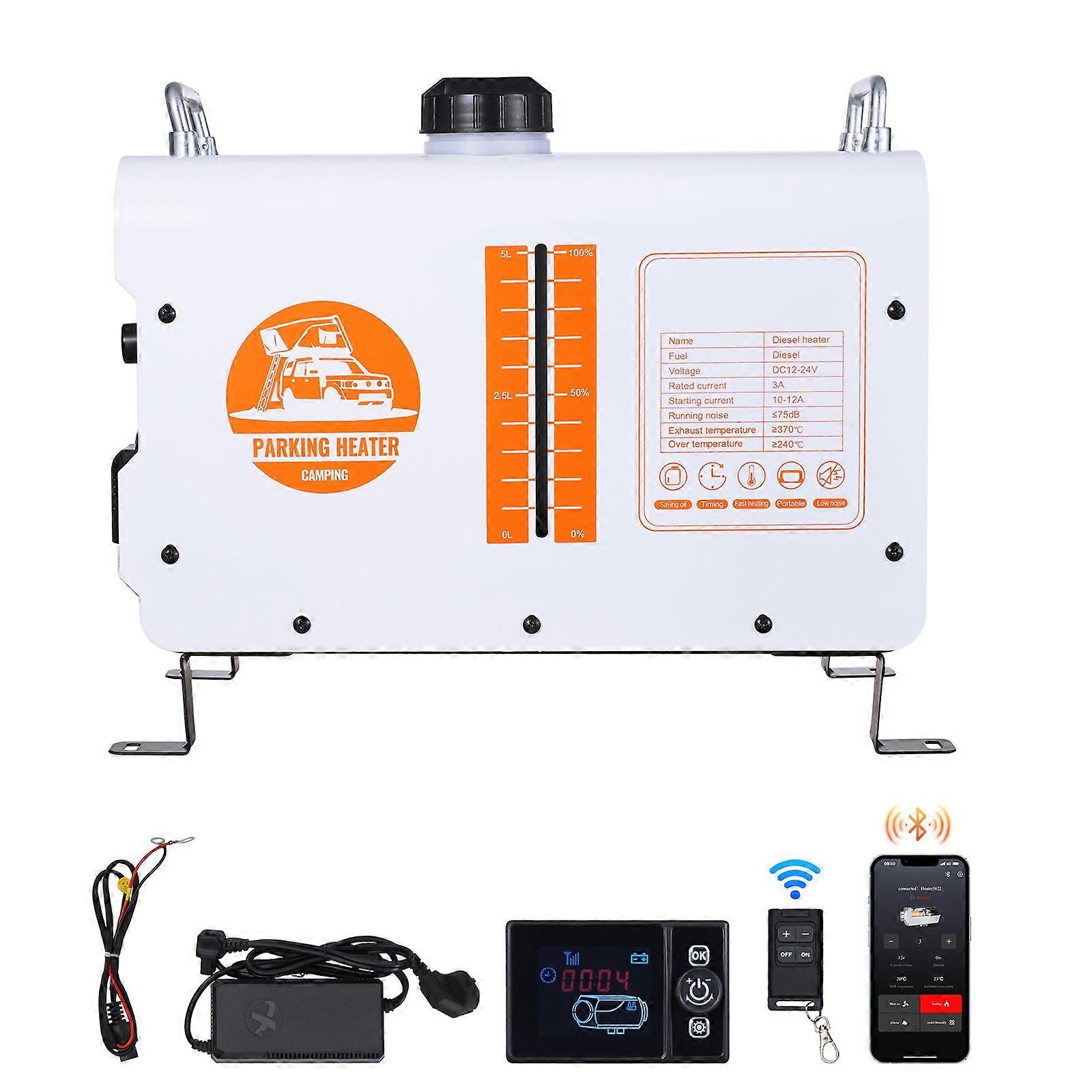 8KW θερμαντήρας ντίζελ, 12V/24V όλα σε ένα θερμαντήρα αέρα ντίζελ, με έλεγχο Bluetooth APP, συναγερμός κοβαλτίου, για οχήματα και εξωτερικούς χώρους