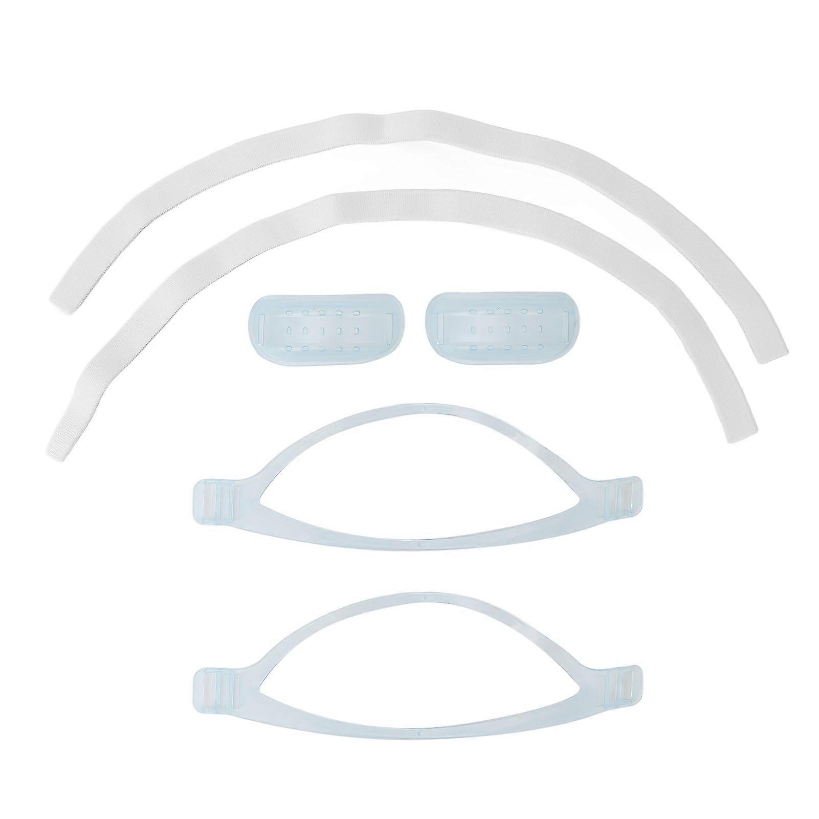 2 Sets Chin Strap Snoring Solution Keep Mouth Closed Better Breathing Elastic Head Band for Sleeping