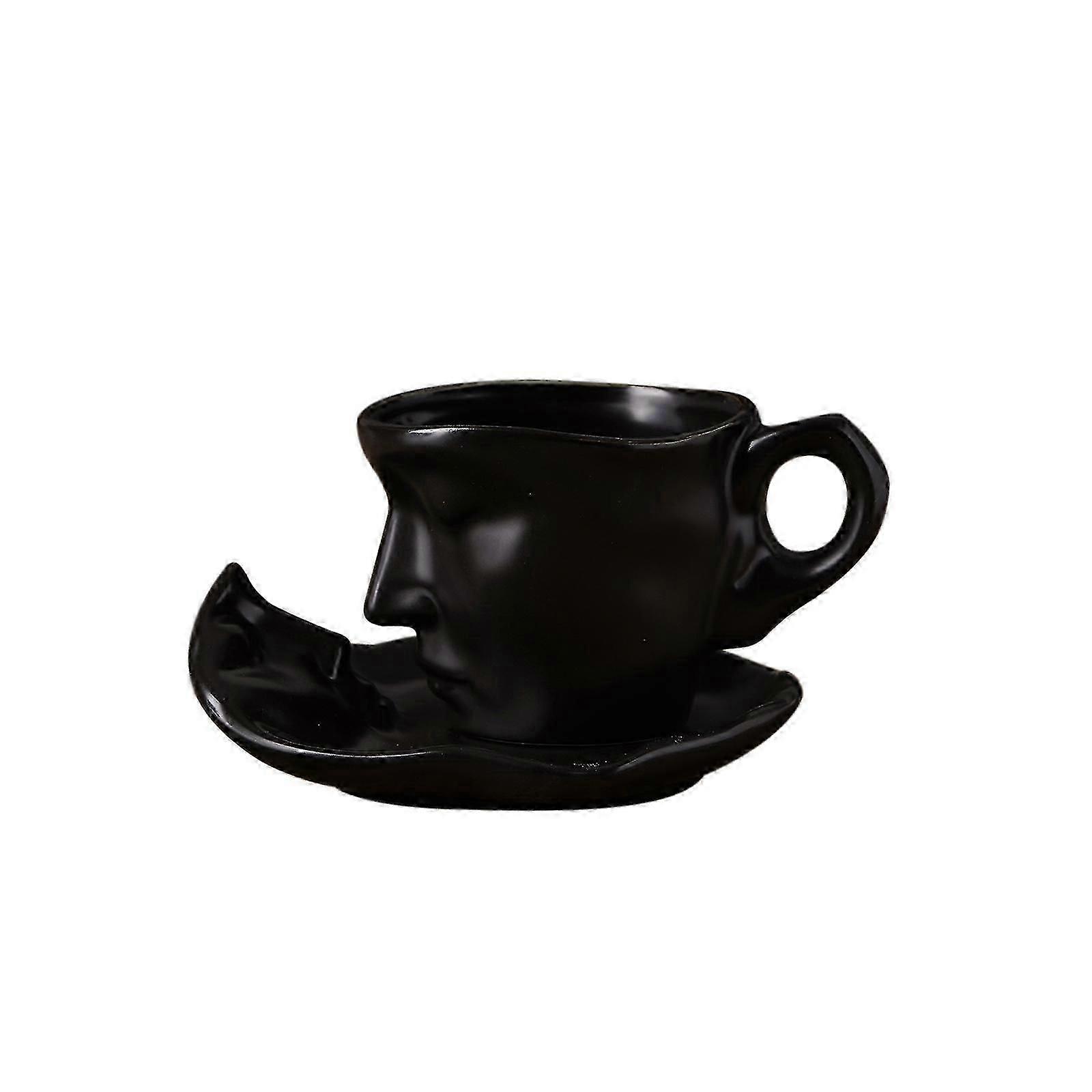 3D menselijk gezicht kussen mok abstracte kunsten sap water kopje espresso mokken nieuwigheid