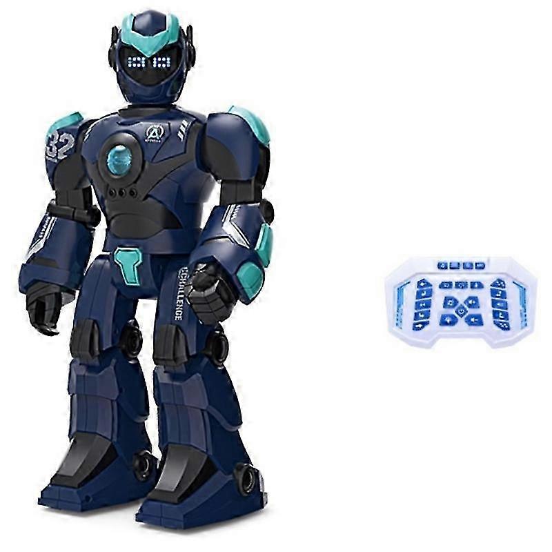 (Dark Blue) Robot Toy Programmable Robot For Kid Gesture Sensing Robot Dancing Robot Toy