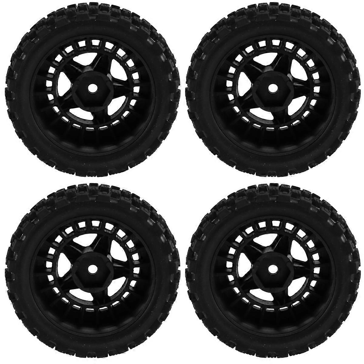 4pcs Rubber Tire Tyre for ARRMA1/18 2S GROM RC Car Upgrade Parts Accessories