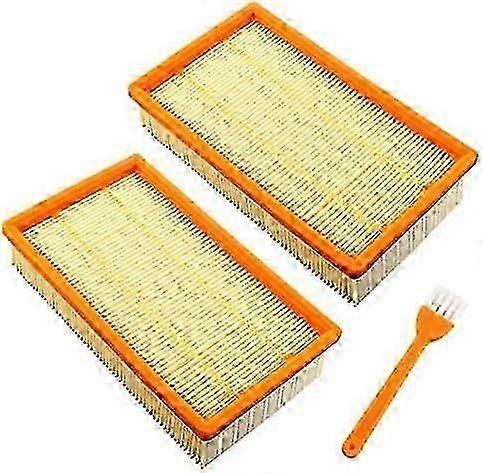 2-Pack Flat Pleated Filter For Hilti Vc-20, Vc 20-U, Vc 20-Um, Vc-40, Vc 40-U, Vc 40-Um Vacuum Cleaners, Multi-Function Robot Vacuum Cleaners