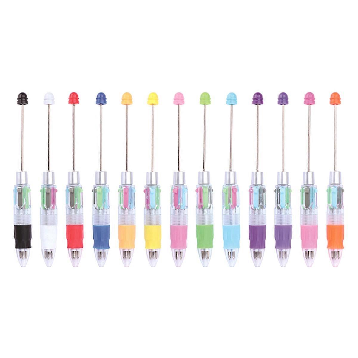 13Pcs Beadable Pen Bead Pen for DIY Making Gift Office Supplies