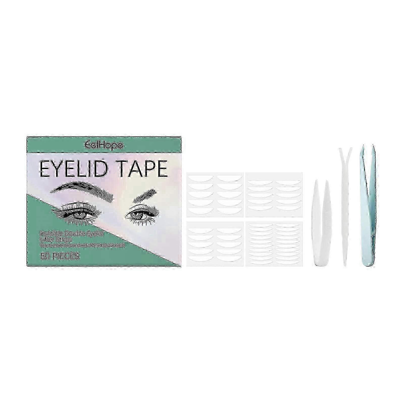 Double Eyelid Tape Set (50Pcs) - Natural Invisible Lift Eye Makeup