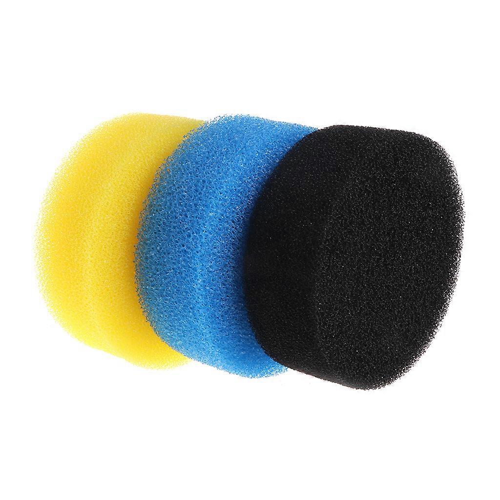 3 Pieces Replacement Sponges for Aquarium Sponge Filters Biochemical Filter Accessories for Quiet Submersible Filter