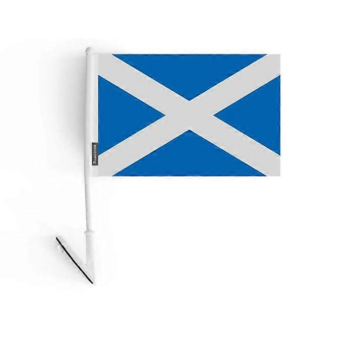 Adhesive flag - Scotland - 14 x 21 cm - Polyester - Lightweight - Double-sided