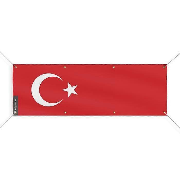 Banner - PIXELFORMA - Flag of Tunisia - 60x180 cm - Durable polyester - 8 reinforced eyelets