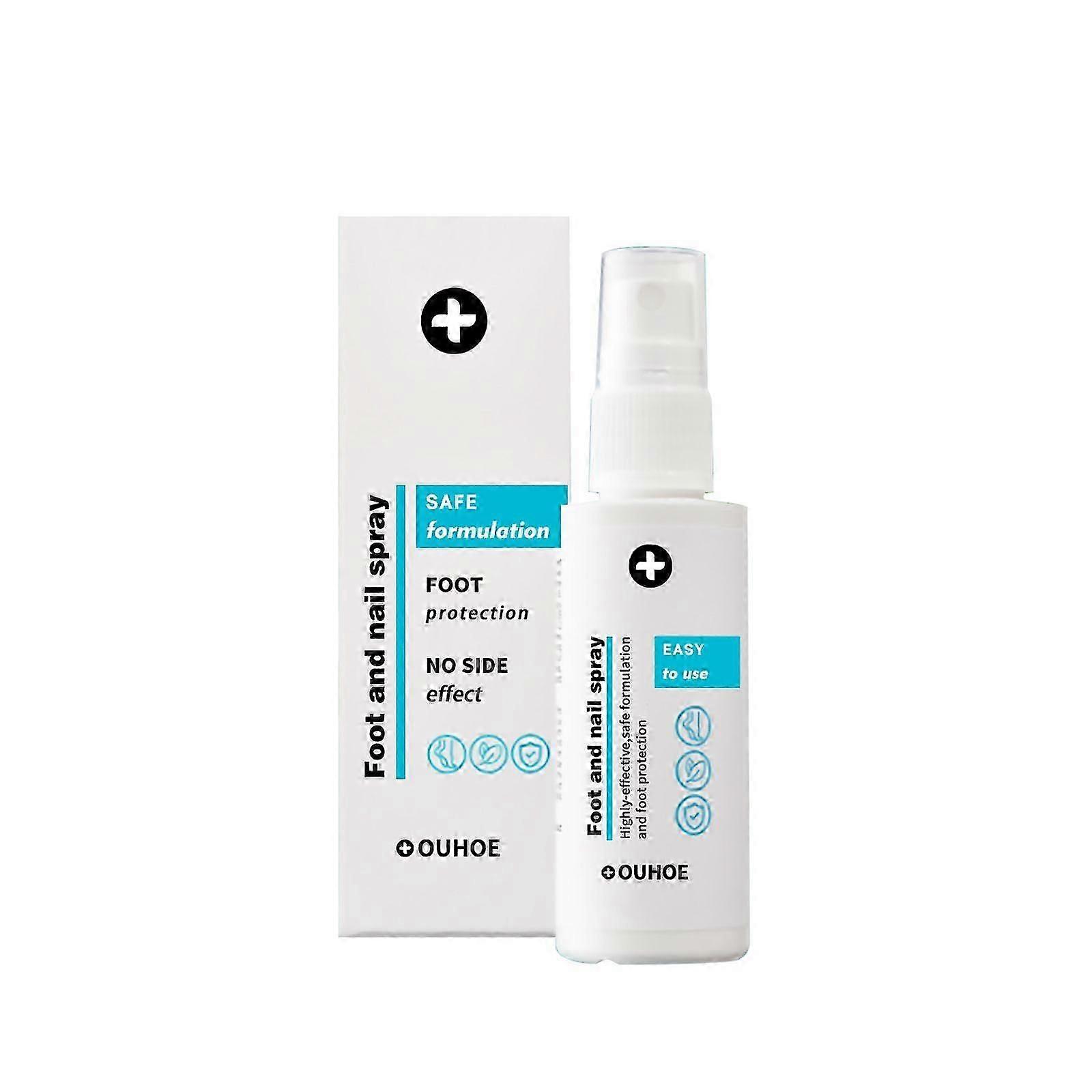 Ouhoe رذاذ القدم القدم ترطيب الجلد إصلاح رذاذ العناية بالأظافر