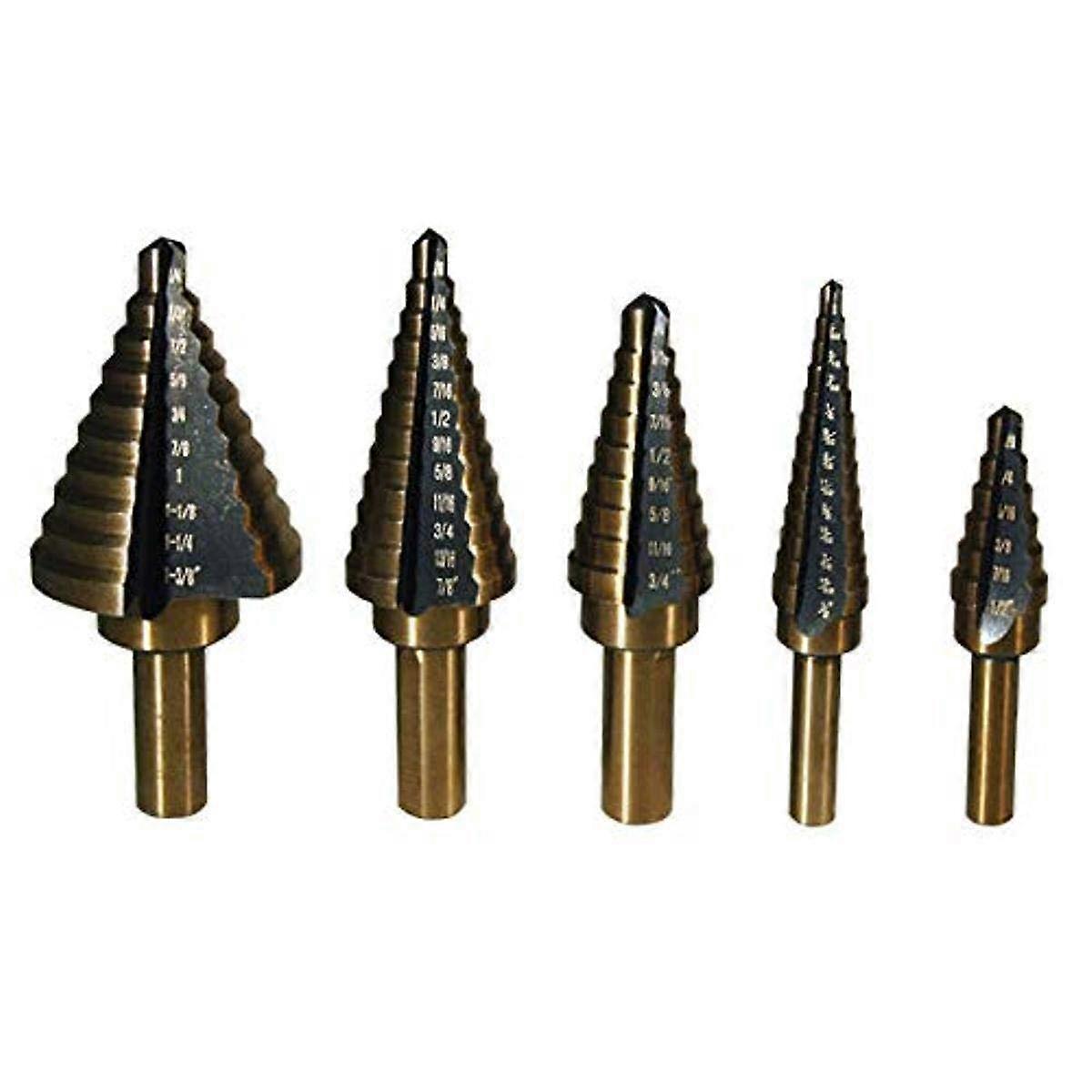 Tools 9200 Step Drill Set Bit 5 Piece