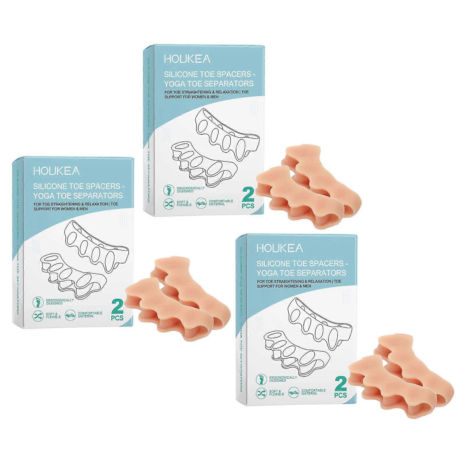 Silicone Toe Spacers Toe Separators for Toe Straightening Relaxation Correct Overlapping Toes Bunions Toe for Women Men