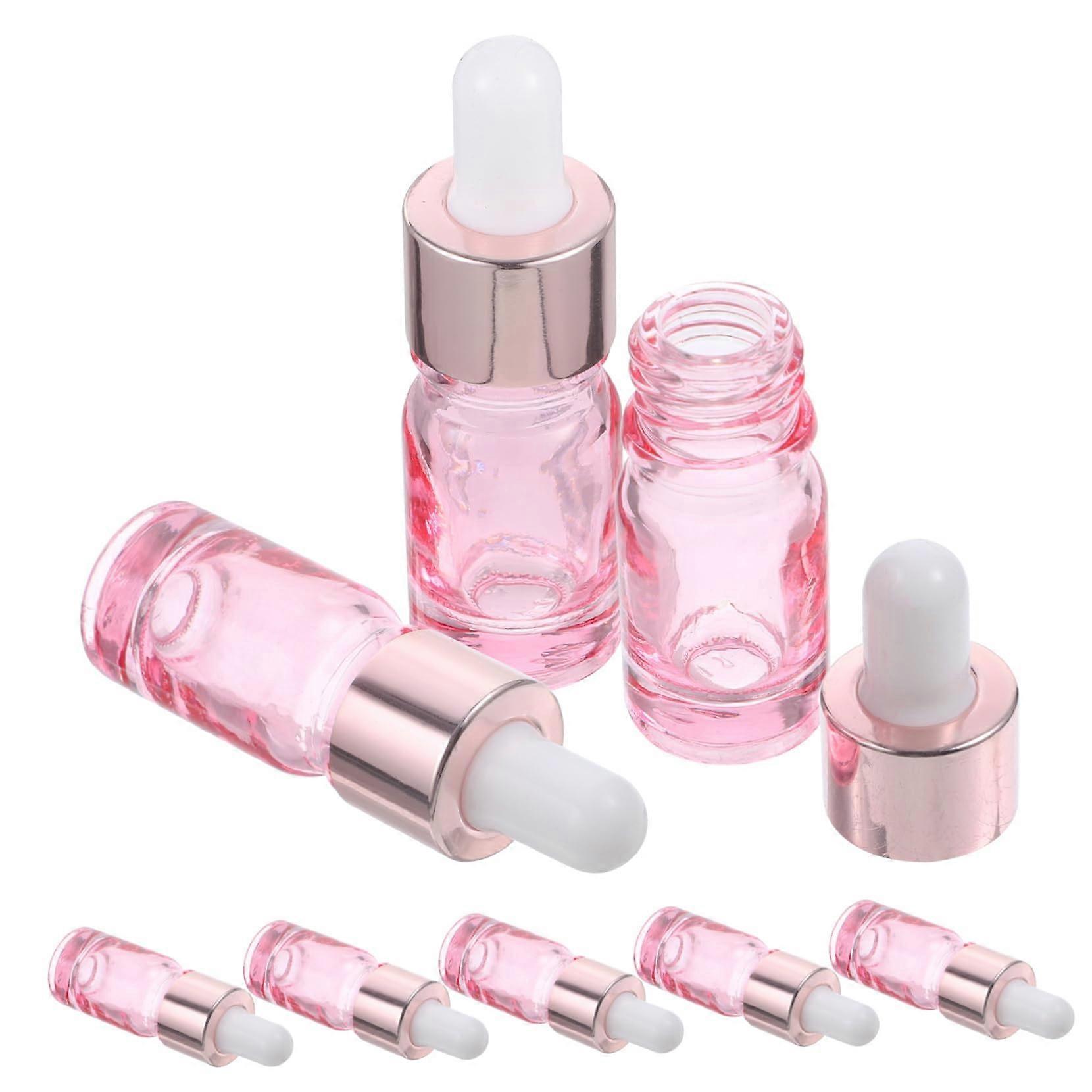 Essence Bottle Kit 8 Pink Mini Cuticle Oil Bottles for Diy Aromatherapy